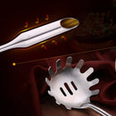 Stainless Steel Spaghetti Spoon With Long Handle Pasta Scoops Colander Past