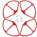 4pcs Propeller Protector Guard Cover+10pcs screw for CX-20 RC Drone(red)