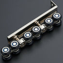 1 Pair/Set Cold Rolled Steel Sliding Wooden Door Closet Hardware Kit Door W