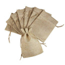 100pcs Burlap Packing Pouches Drawstring Bags 13x18cm Gift Bag Jute Packing