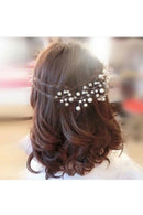 Fashion Wedding Bridal Bridesmaid Pearls Hair Pins Clips Comb (White) R7R2