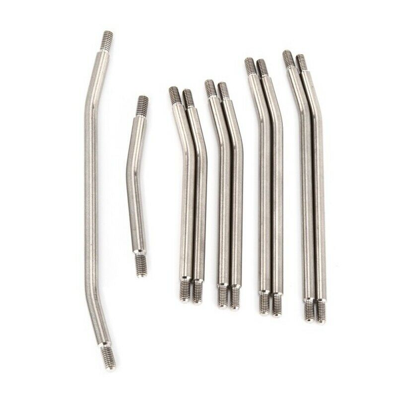 10Pcs Metal Link 5mm Rod Ends Linkage Set for Axial SCX10 II 90046 90047 RC G3B6