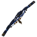 Retro Weave Wrap Around Leather Bracelet Lady Wrist Watch Quartz Watch (blu