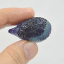 Carved Ornament Healing Decor Office Kids Hedgehog Stone Props Rainbow Fluorite