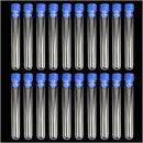 20 pcs Test tubes 100 x 15mm Disposable non-graduated plastic tubes blue