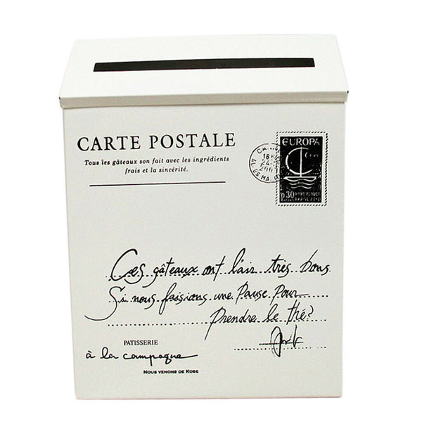 Durable Galvanized Post Box Mailbox Magazines Newspaper Basket Guard Beige