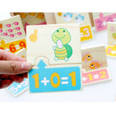Wooden Toys, Kids Preschool Arithmetic Cards with Box for Kids Babies Early