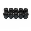100pcs Black Plastic Wheels  Tire Valve Caps Lid Dust Cover for Auto SUV T KOA
