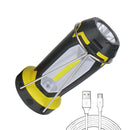 Cob Work Light Led Flashlight Camping Hiking Emergency Multifunction Rechar