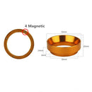 58mm Magnetic Coffee Dosing Ring Cylinder Pro Espresso Dosing Funnel Golden