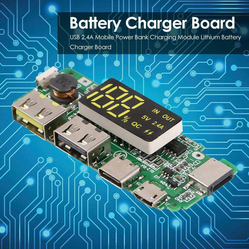 USB Mobile Power Bank Charging Module Lithium Battery Charger Board (1pc) A