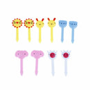 10x Cute Animal Fruit Forks Dessert Fork Toothpick Kids Tableware Food Picks ME