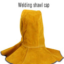 Cowhide Leather Hood Welding Helmet Electric Welding Work Cap Head Protector yhn
