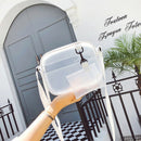 Women's Shoulder Bag PVC Jelly Transparent Messenger Tote Handbags Purse 3C