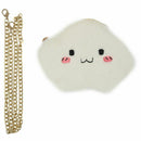 Women's Cloud Plush Chain Handbag Shoulder Bag Purse -White Z3K7