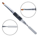1X UV Gel Liner Brush Painting Acrylic Pen Nail Polish Tool with Mixing Spatu Gn