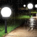 3pcs Waterproof LED Solar Round Bulb Lawn Lamps Spike Outdoor Garden Lights