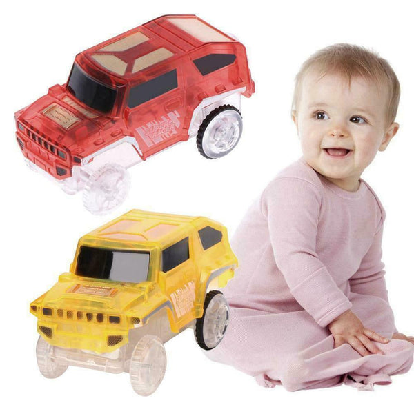 Creative Kids Electronics Special Car For Magic Track Toys Flashing Light W O4R9