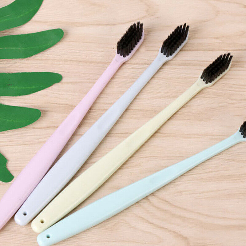 8Pcs Bamboo Charcoal Nano Ultra Soft Oral Hygiene Toothbrush Solid Oral C IZP