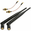2pcs 5dBi 1090MHz&978MHz Antenna Bundle+2pcs MCX male to SMA female Connect