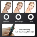 2K USB Webcam Auto Focus Computer Webcam PC Camera Web Cam w/ Ring Fill Light