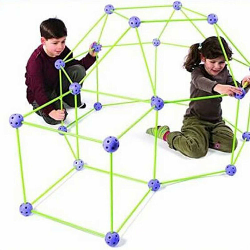 Fort Building Kit Construction Fort Toys for Kids Builder Gifts with Blanket