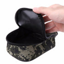 Camouflage Fishing Reel Cover Padded Mini Bag Pocket Fishing Tackle Pouch Case