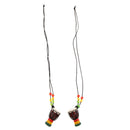 2 Pcs Djembe Pendant African Drum Jewelry Necklace for Children Gift D