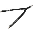 Black & White Music Notes - Funky Trendy Unisex Suspender Braces One Size f