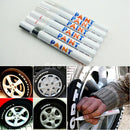 5 White + 1 Black Tyre Tire Paint  Pens Tread Trim Marker Pen for Car Motorcycle