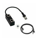 RJ45 Male to 2 x Female LAN Ethernet Splitter Adapter Cable Compatible with