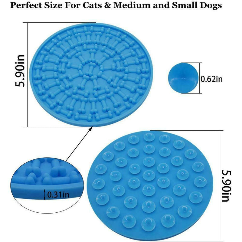 Practical Silicone Dog Lick Mat Pet Buddy Shower Bathing Grooming Washing Pad