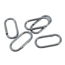 5-Pack Carabiner, Spring Snap Hook Aluminum Clip Buckle 50mm for Outdoor Camping
