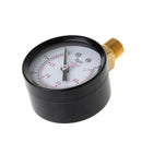 Mini Vacuum Pressure Gauge Dial Air Pressure Meter Double Scale BAR inHg 1/4"NPT