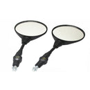 1 Pair Motorcycle Scooter Handlebar Rearview Side Mirrors 10mm Thread New UOK