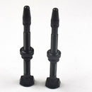 2X Bike Bicycle Aluminum Alloy 60mm Tubeless Presta Valve Kit Replacement Black