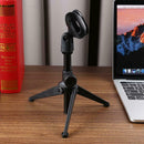Adjustable Capacitive Microphone Stand Foldable Tripod MIC Holder w/Clip A