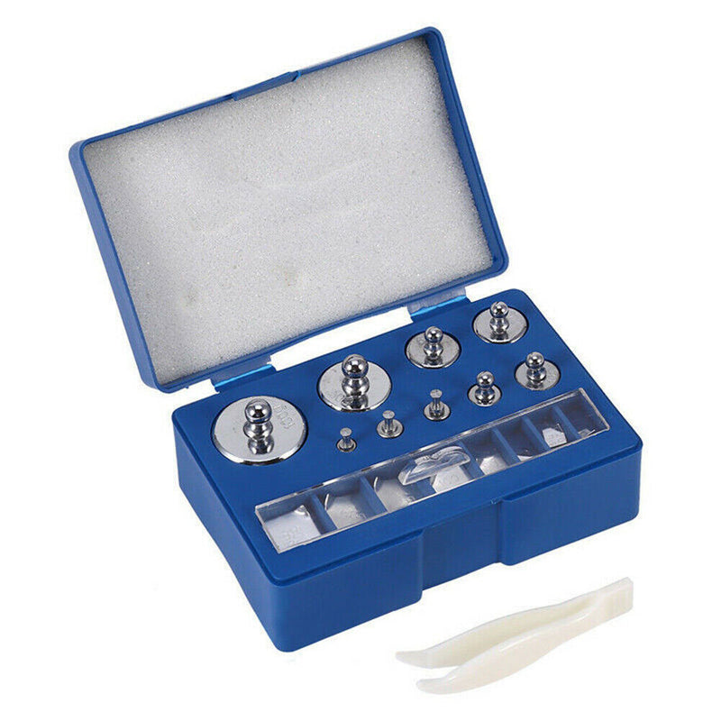 17pcs Chrome Plating Calibration Gram Scale Weights Set for Digital Scale
