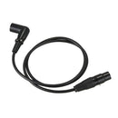 Right Angle Male to Female XLR Cable, Microphone Cord, DMX Signal Wire Cord