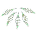 5Pcs Fishing Bait Spring Lure Inline Hanging Tackle Stainless Steel Feeder 3C