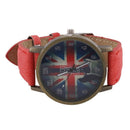 Men & Women Bracelet Watches Vogue Quartz Analog Canvas belt Item Color:red H9E6