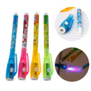 4x Invisible Ink Pen Spy Pen With Light Magic Marker Kid Pen for Secret Message
