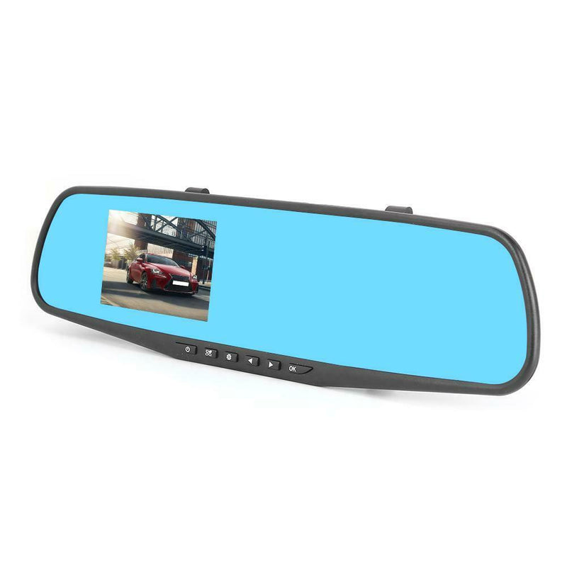3.5 inch 1080P Car DVR Set Rear View Mirror 100 Degree Dash Camera (w/o TF Card)