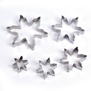 5PCS Snowflake Stainless Steel Cookie Cutter Biscuit Pastry Mold Cake Decor 3C