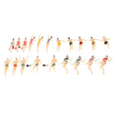 40 Pieces HO Scale 1:100 Figures Sandtable Train Building Layout Decor