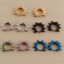 10 Pieces Stainless Steel Spike Hoop Earrings For Men Huggie Ear Piercings