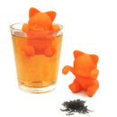 Cute Cat Pattern Tea Infuser Coffee Tea Leaf Herbal Spice Strainer Silicone