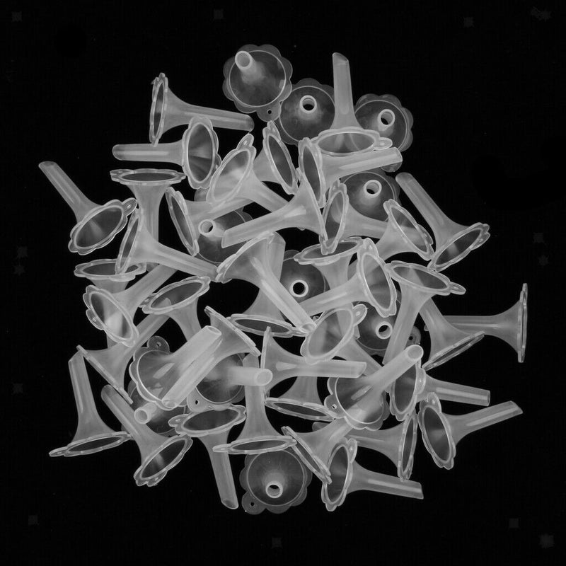 Bulk Lot 50pcs Flower Shaped Mini Funnels For Filling Small Essential Oils