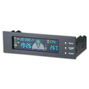 5.25in Bay Front LCD Panel 3 Fan Speed Controller CPU Temperature Sensor