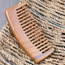 Natural Green Sandalwood Comb Wooden Massage Present Comb